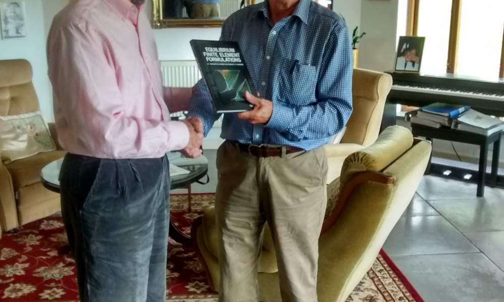 Edward Maunder presents his book to John Robinson