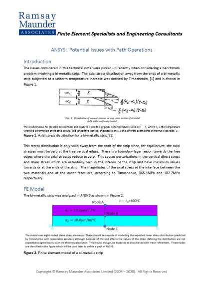 ANSYS:  Potential Issues with Path Operations