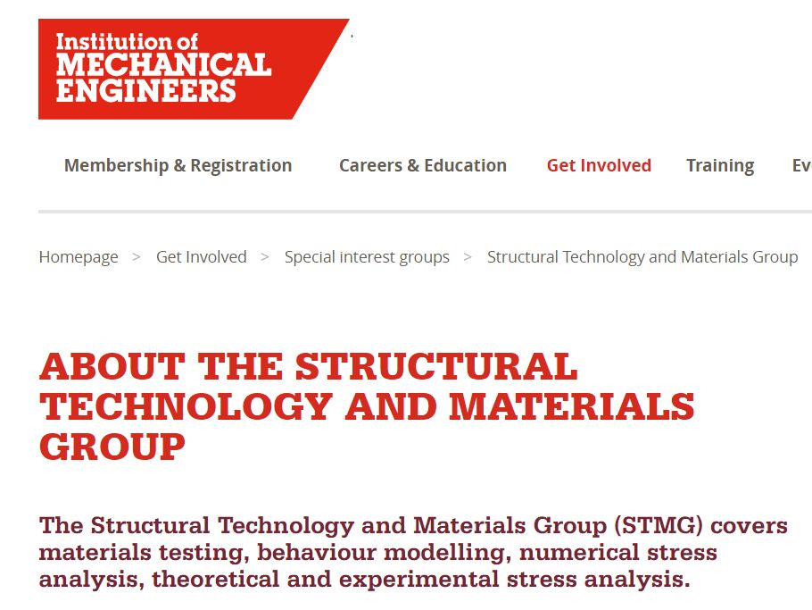 Structural Technology & Materials Group at IMechE