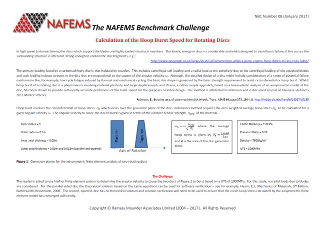 NAFEMS Benchmark Challenge Number 08