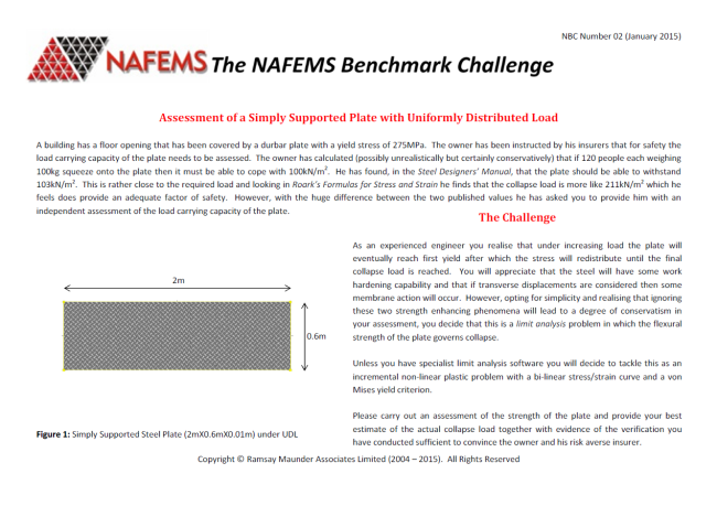 NAFEMS Benchmark Challenge Number 2