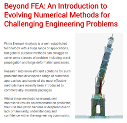 RMA Presented at NAFEMS Beyond FEA Event