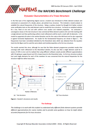 NAFEMS Benchmark Response Number 05