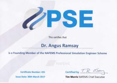 NAFEMS Registered Analyst Certificate